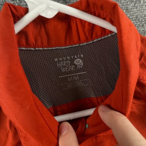Mountain Hardwear HONG KONG UNIVERSITY Button Up Orange Long Sleeve Medium **** - Picture 5 of 16